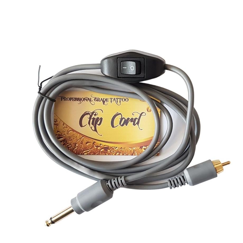 RCA Pen Makine Kablosu Anahtarlı - Gri (clipcord)