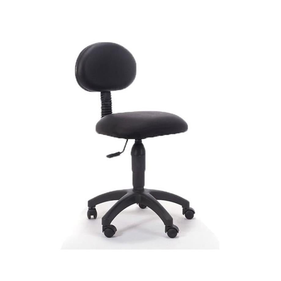 Sırtlı Tabure Plastik Ayaklı Siyah