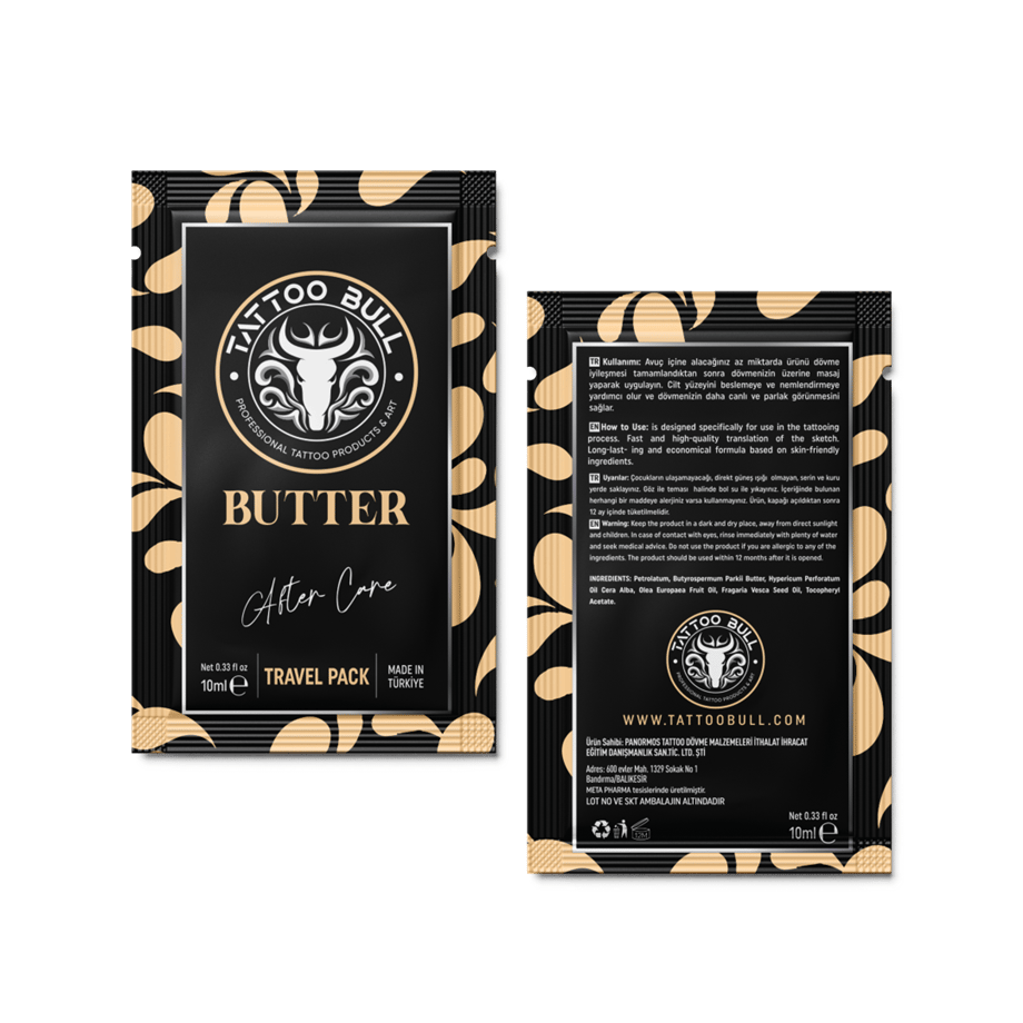 TattooBull Professional Tattoo After Care Butter 10 ml - Şaset Dövme Bakım Kremi