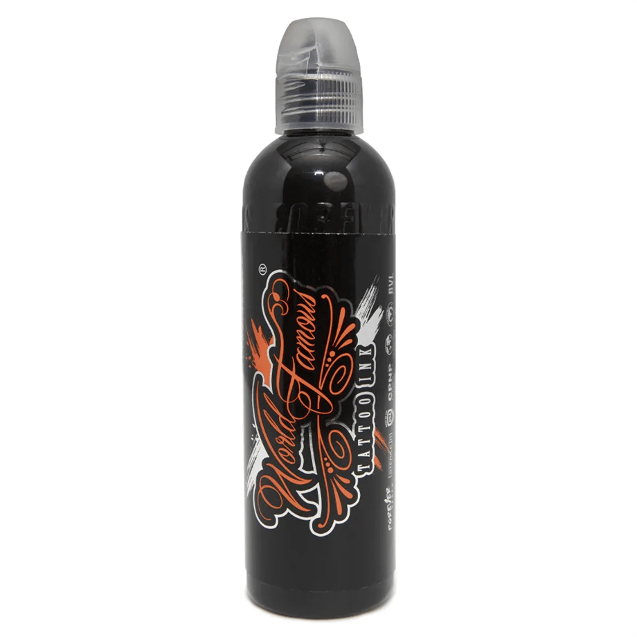Turbo Black - World Famous Ink Dövme Boyası - 8oz/240ml
