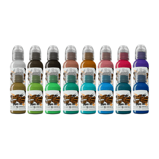 World Famous 16 Color Ink Set 1oz/30ml -1