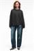 ESME Kadın Oversize Yuvarlak Yakalı Kol Ucu Ve Etek Ucu Manşetli Antrasit Sweatshirt