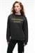ISOLUNE Kadın Yaka Nakış Detaylı Oversize Bisiklet Yaka Antrasit Sweatshirt