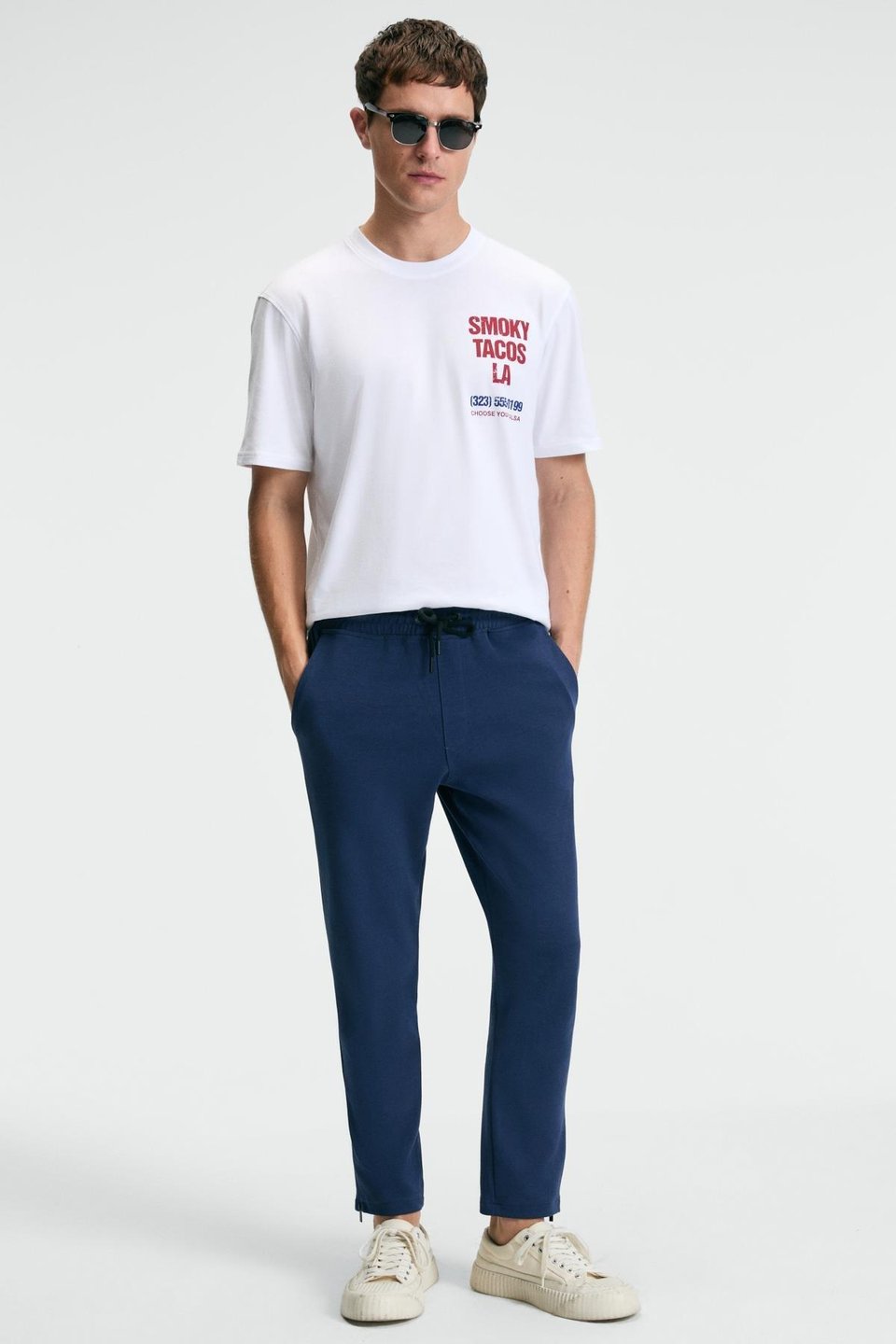 LAMARE Erkek Beli Lastikli Yanları Cepli Regular Fİt Lacivert Eşofman Altı