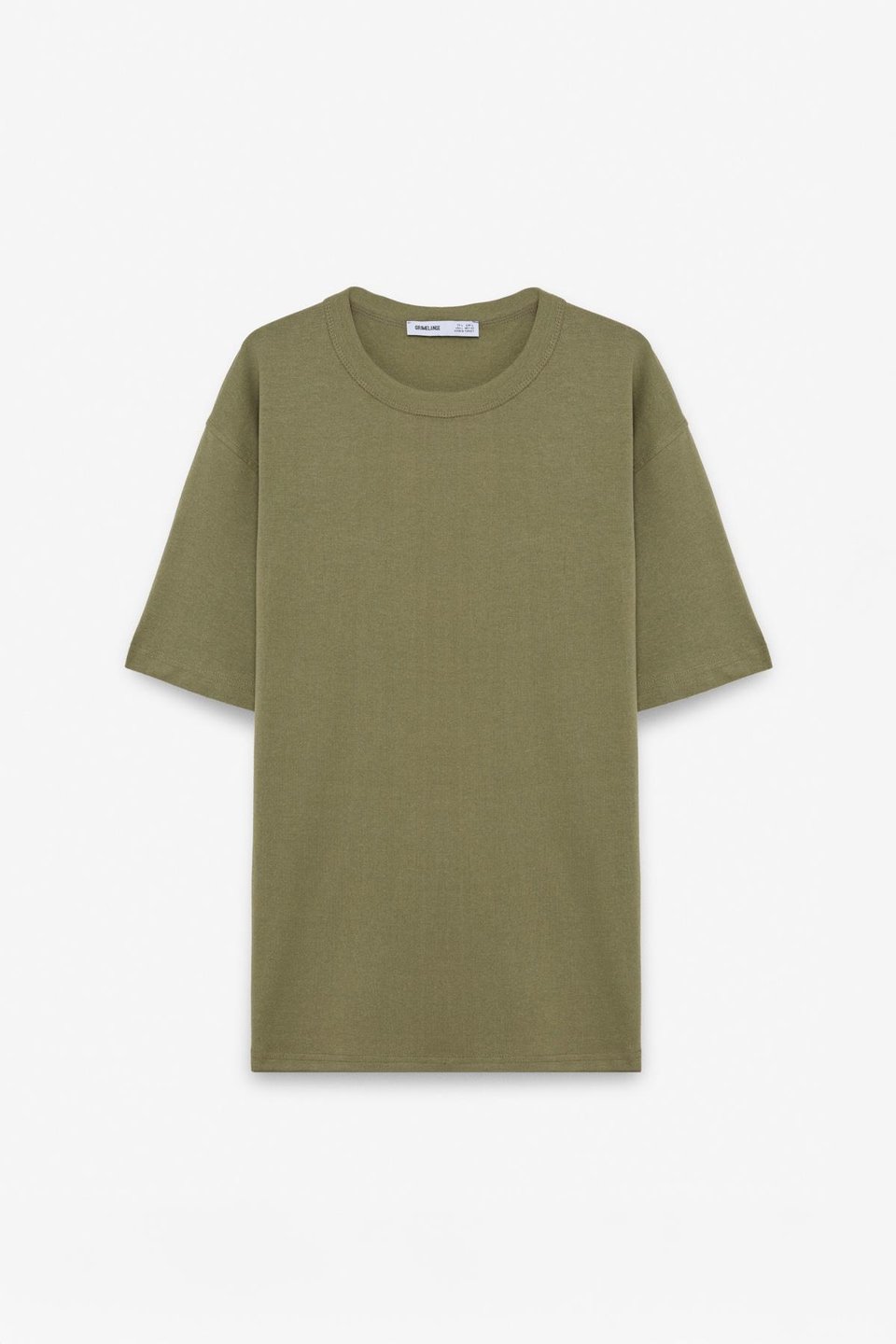 PELTZ Erkek Relaxed Bisiklet Yaka Kısa Kollu Haki T-Shirt