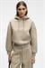 SELENE Kadın Kapüşonlu Kangru Cepli Regular Fit Taş Rengi Sweatshirt