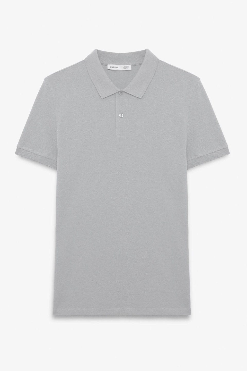 SKYLOOM Erkek %100 Pamuk Kısa Kollu Regular Fit Gri Polo Yaka T-Shirt