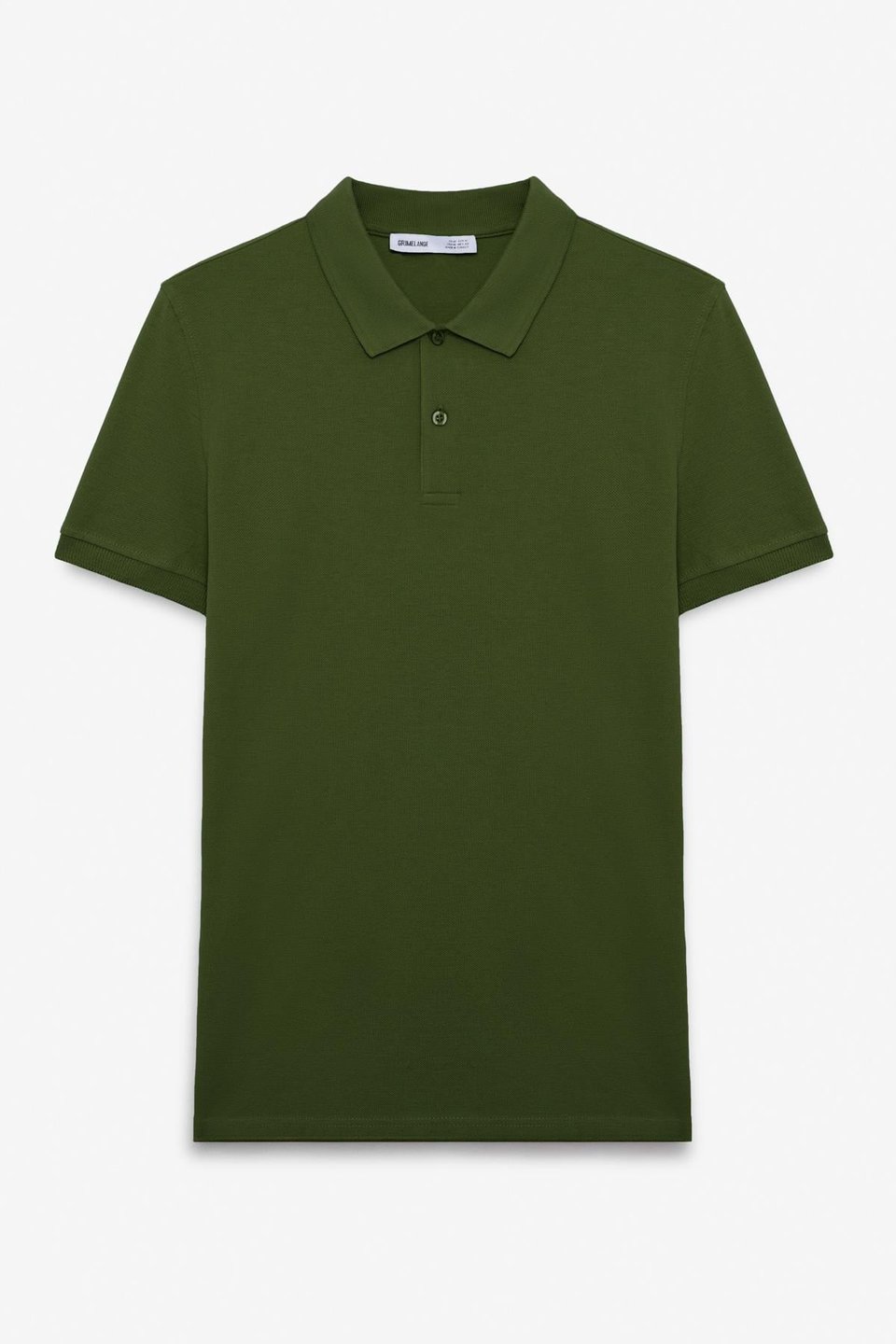 SKYLOOM Erkek %100 Pamuk Kısa Kollu Regular Fit Haki Polo Yaka T-Shirt