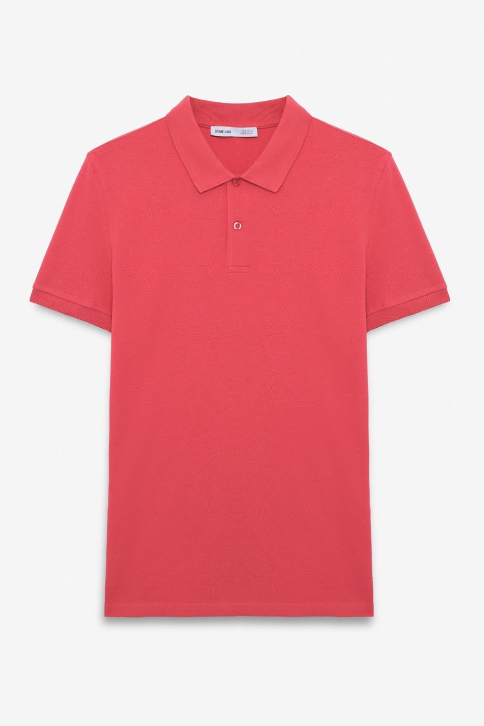 SKYLOOM Erkek %100 Pamuk Kısa Kollu Regular Fit Nar Çiçeği Polo Yaka T-Shirt