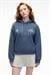 SLOPANE Kadın Rahat Kesim Kapüşonlu Baskılı Lacivert Sweatshirt