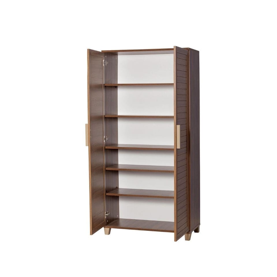 Çok Amaçlı Dolap Sembol 1012 Ceviz Panjurlu Çok Amaçlı Dolap