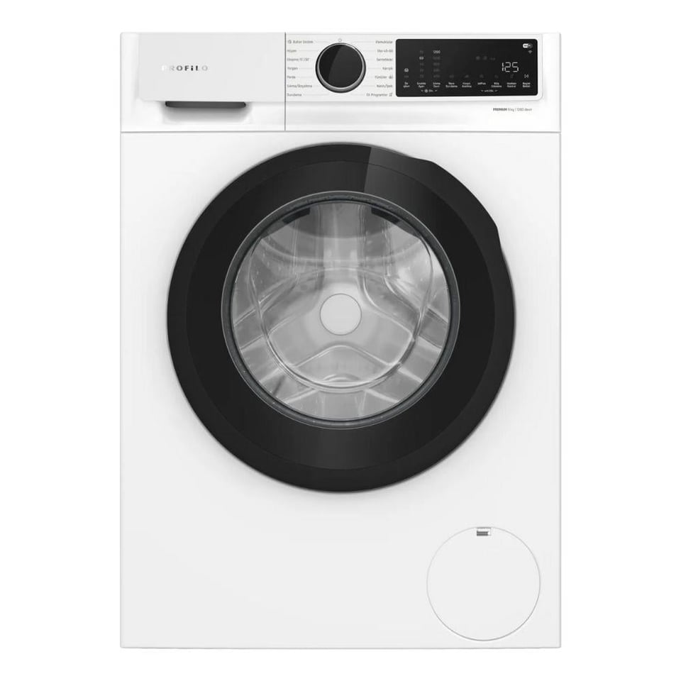 Profilo CGK242Z0TR Beyaz 9 kg 1200 Devir A Enerji Buhar destekli Leke Uzmanı Çamaşır Makinesi