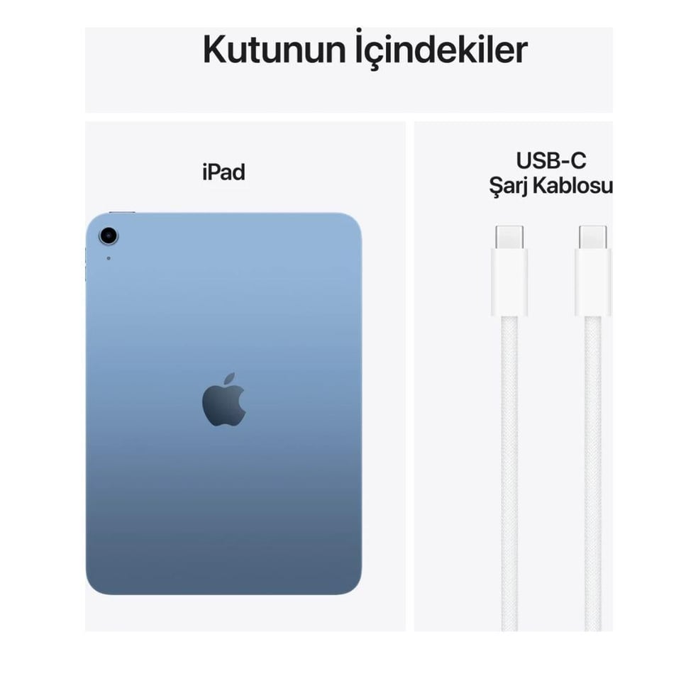 Tabletler Apple Apple iPad A16 128 GB Wi-Fi  MD3Y4TU/A - Gümüş 11