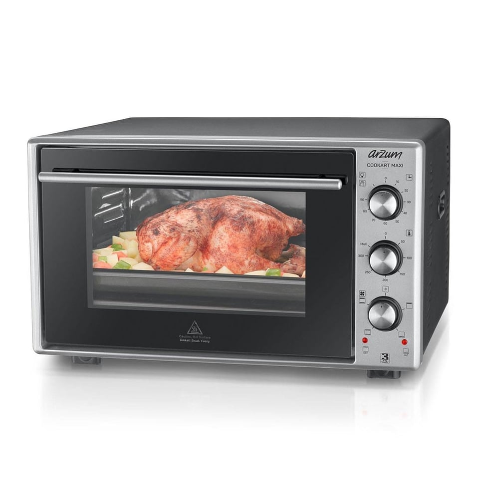 Arzum AR2002 Cookart Maxi 50 Litre Çift Camlı Fırın