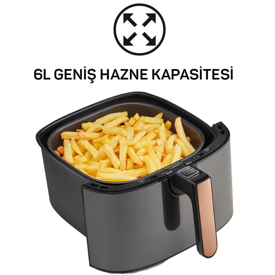 Arzum AR2074-B Airtasty Xl Fritöz Bakır