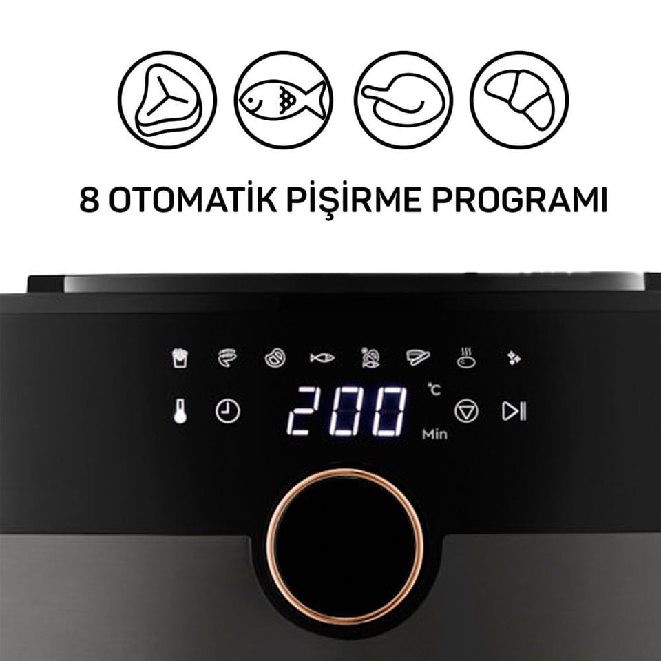 Arzum AR2074-G Airtasty Xl Fritöz Gümüş