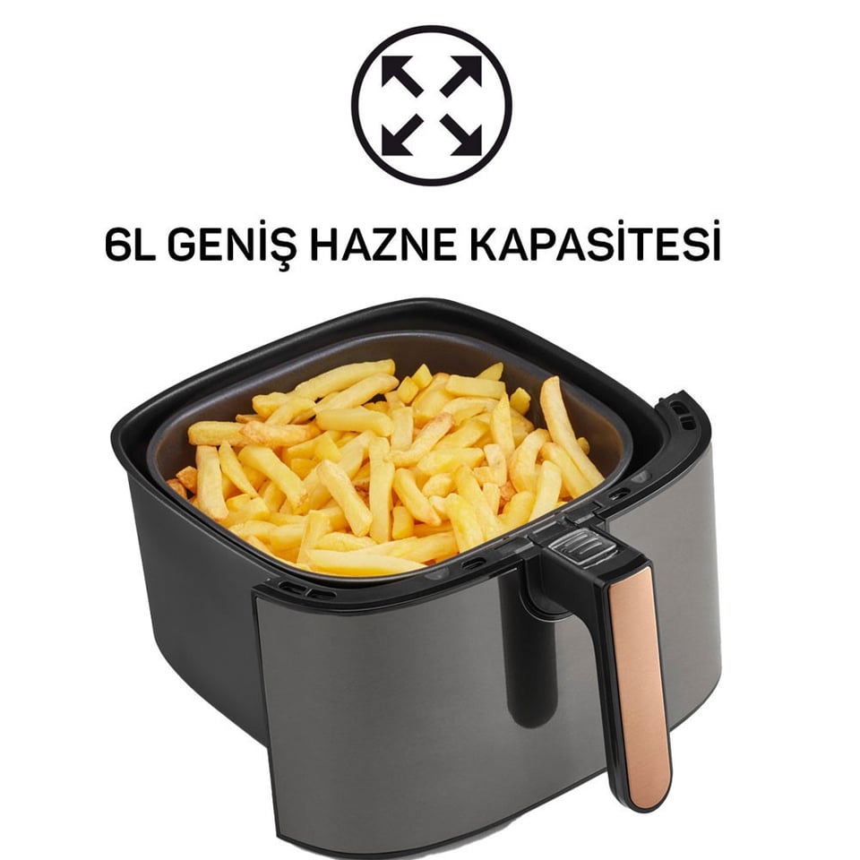 Arzum AR2074-G Airtasty Xl Fritöz Gümüş