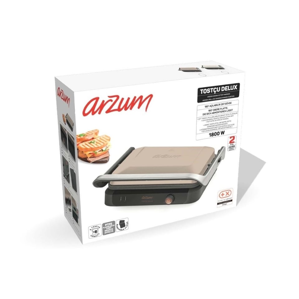 Bekleyen Urun Katalogu Arzum @Arzum AR2094-5400 Tostçu Delux Izgara Ve Tost Makinesi