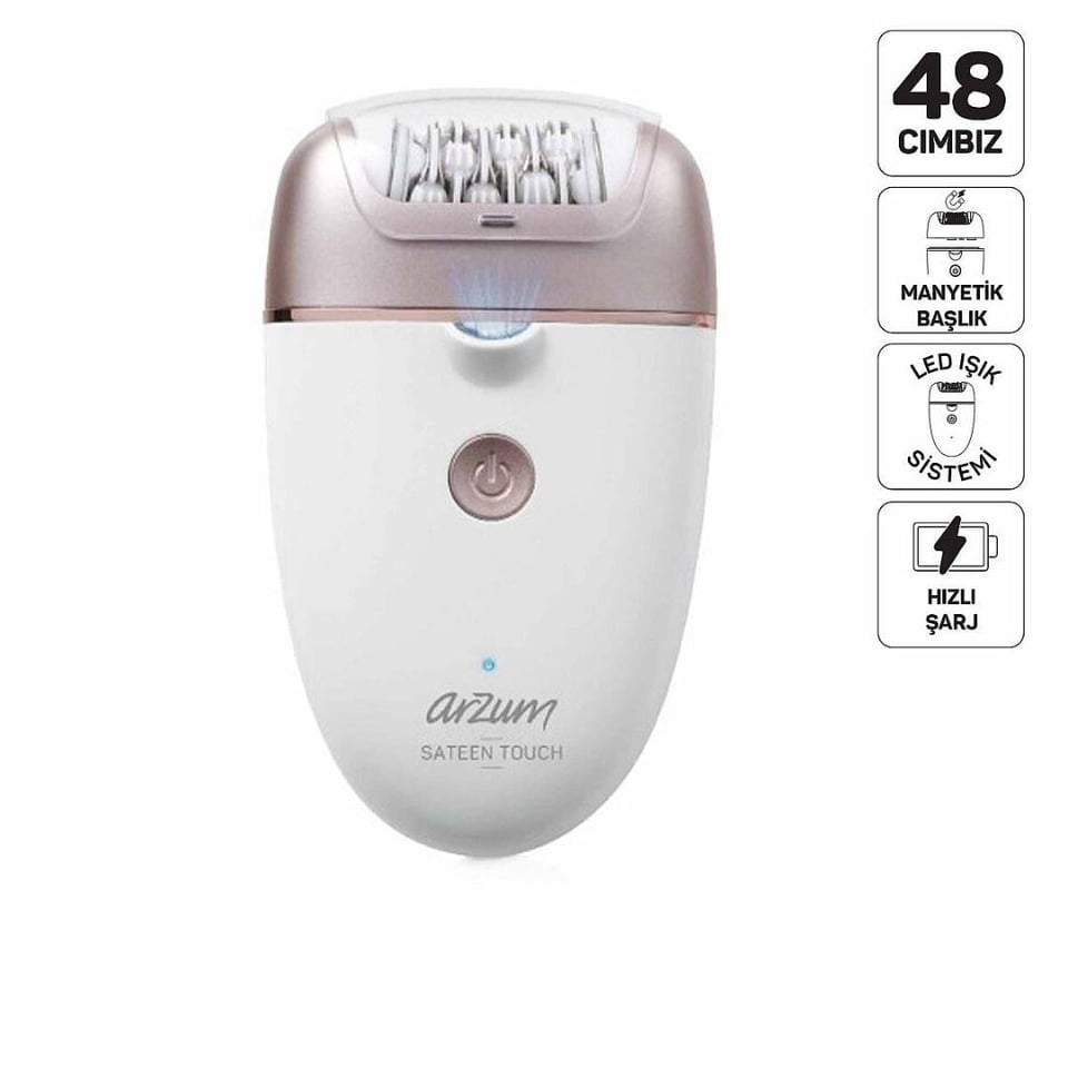 Bekleyen Urun Katalogu Arzum Arzum AR5175-0200 Sateen Touch Pro Şarjlı Epilasyon Seti