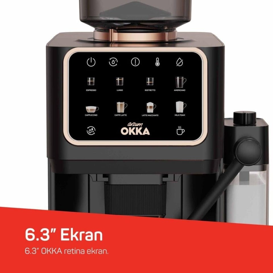 Bekleyen Urun Katalogu Arzum Arzum OK0042-0400 Okka Barısta Pro Otomatik Espresso Makinesi