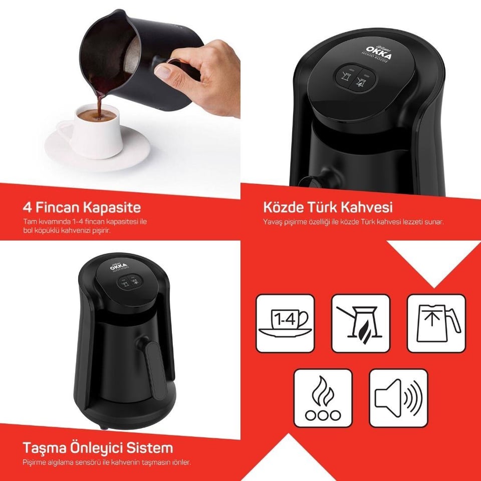 Bekleyen Urun Katalogu Arzum Arzum OK0049-01 Okka Mınıo Közde Türk Kahvesi Makinesi