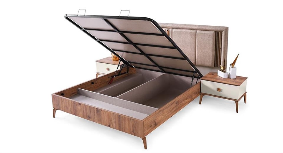 Babil Sürgülü Bazalı Yatak Odası Takımı