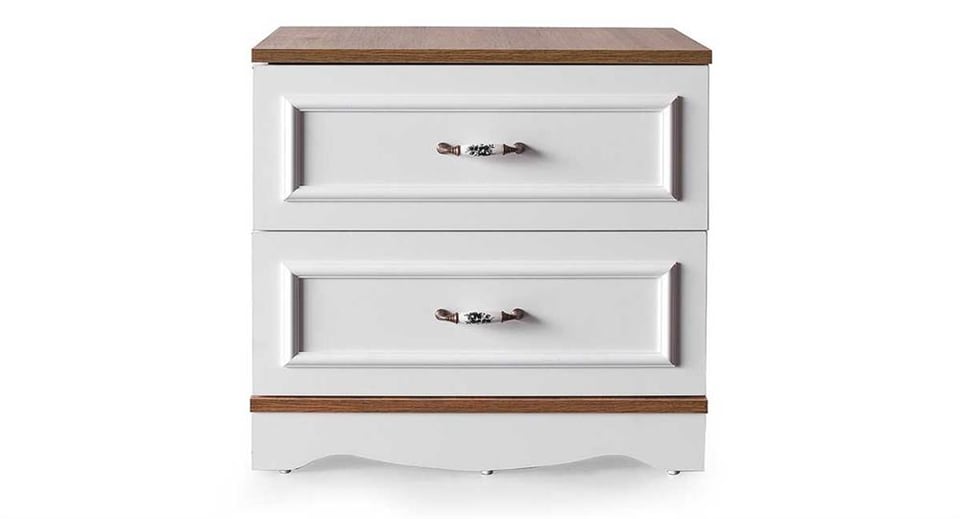 Beyza Komodin 2 Çekmeceli Beyaz