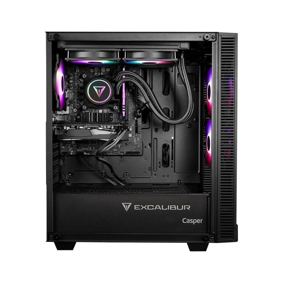 Bilgisayar Kasası Casper Casper Excalibur Desktop E65L i5-14400F 16GB DDR5 500GB NVMe SSD RTX 3050 Windows 11 Oyuncu Bilgisayarı