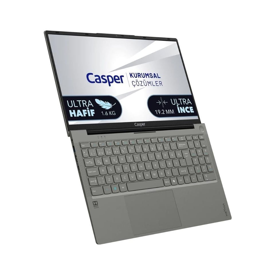 Bekleyen Urun Katalogu Casper Casper Nirvana X750.1342-AQ00A-G-F i5-13420H 12GB DDR5 1TB NVMe SSD Intel® Graphics 15.6
