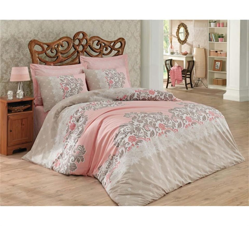 Cotton  Box Megan Bej Tek Kişilik Ranforce Nevresim Takımı