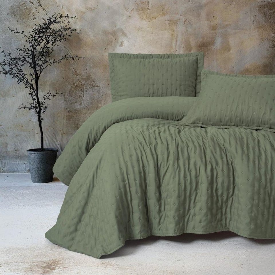 Tek Kişilik Yatak Örtüsü Cotton box Cotton Box Serra Niva Yatak örtüsü Adaçayı Tek Kişilik