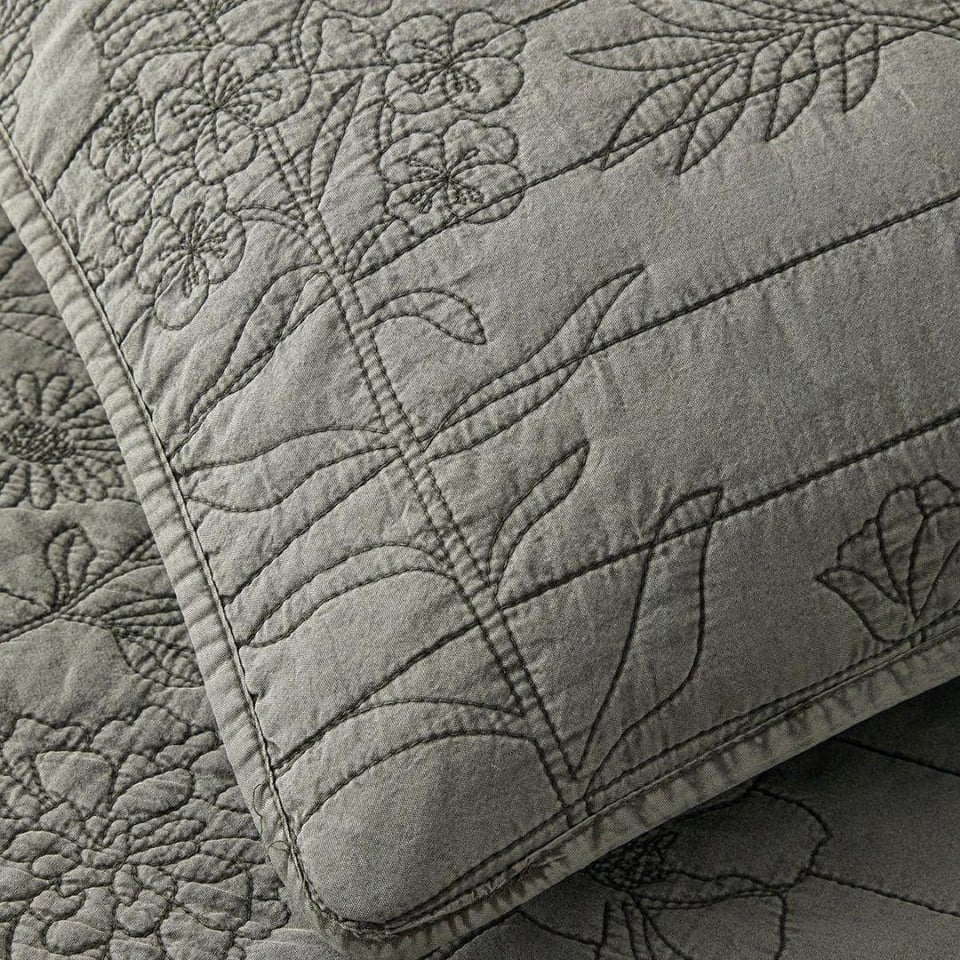 Çift Kişilik Yatak Örtüsü English Home English Home Belle Bloom Çift Kişilik Yatak Örtüsü Takımı 200x220 cm Yeşil