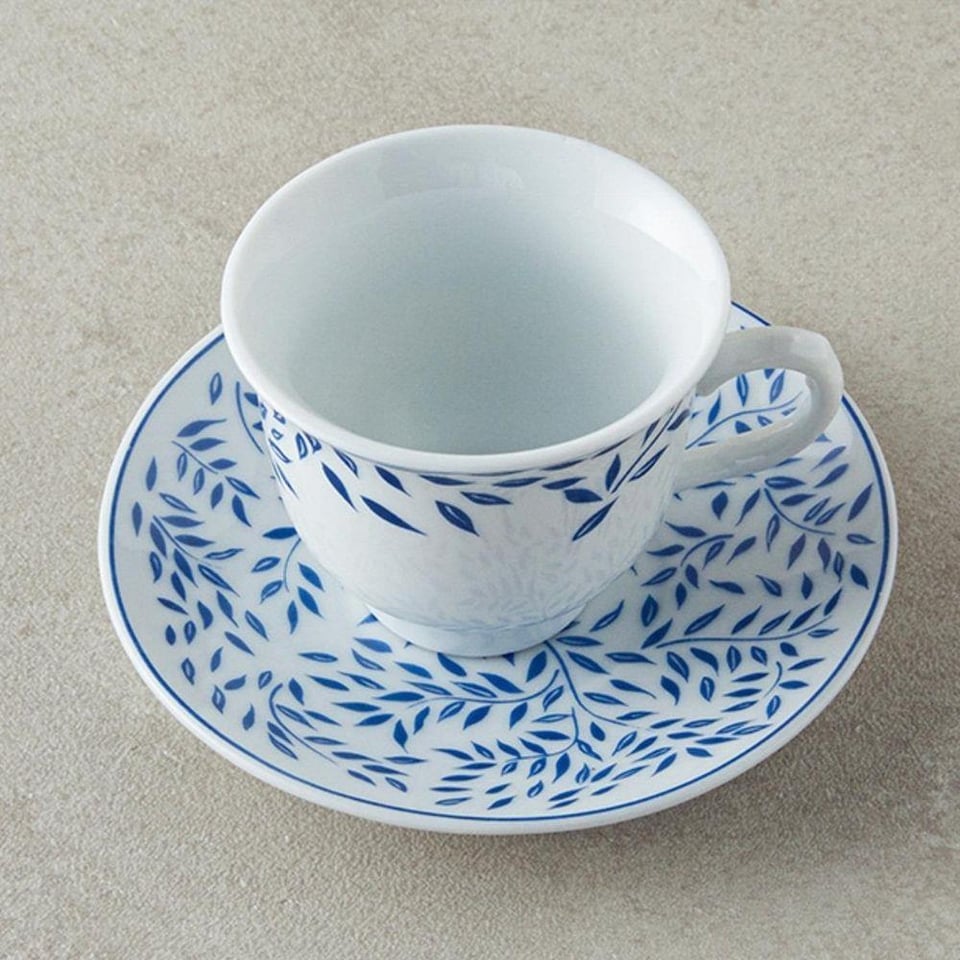 Fincan / Kupa Englısh Home English Home Blatt Kahve Fincan Takımı 80 ml Lacivert