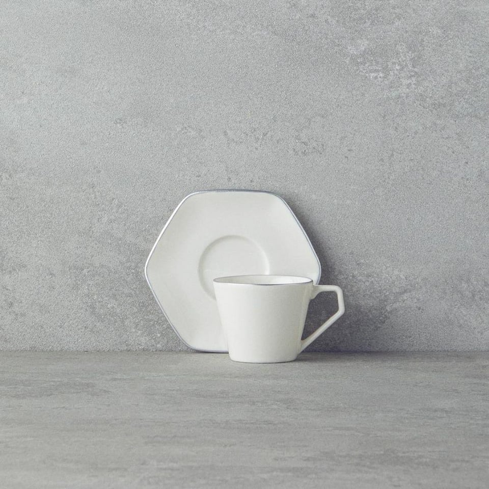 Fincan / Kupa Englısh Home English Home Marlin 12 Parça Kahve Fincan Takımı Platin