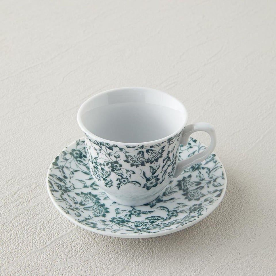 Fincan / Kupa English Home English Home Orient Yeşil Kahve Fincanı Takımı 80 ml 6 Kişilik Porselen