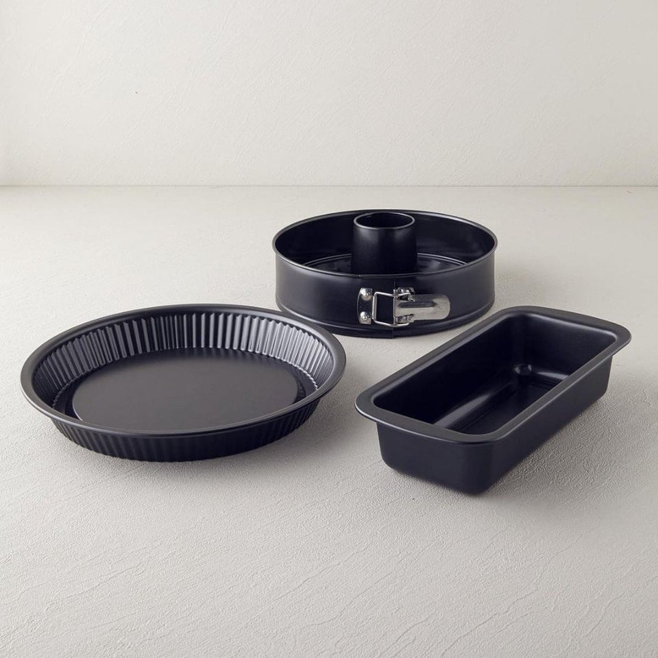 Fırın / Kek Kalıpları Englısh Home English Home Patisserie 4 Parça Kek Kalıbı Siyah
