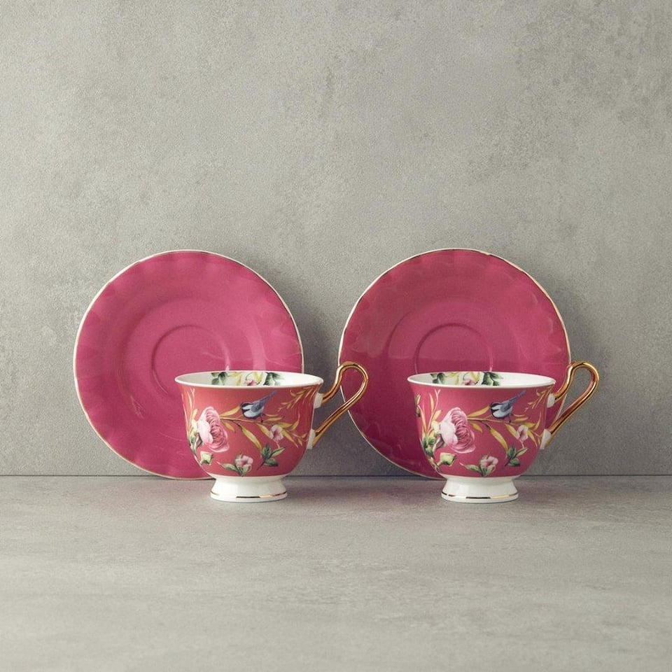 Fincan / Kupa Englısh Home English Home Vanilla Çay Fincanı Takımı 220 ml Mor