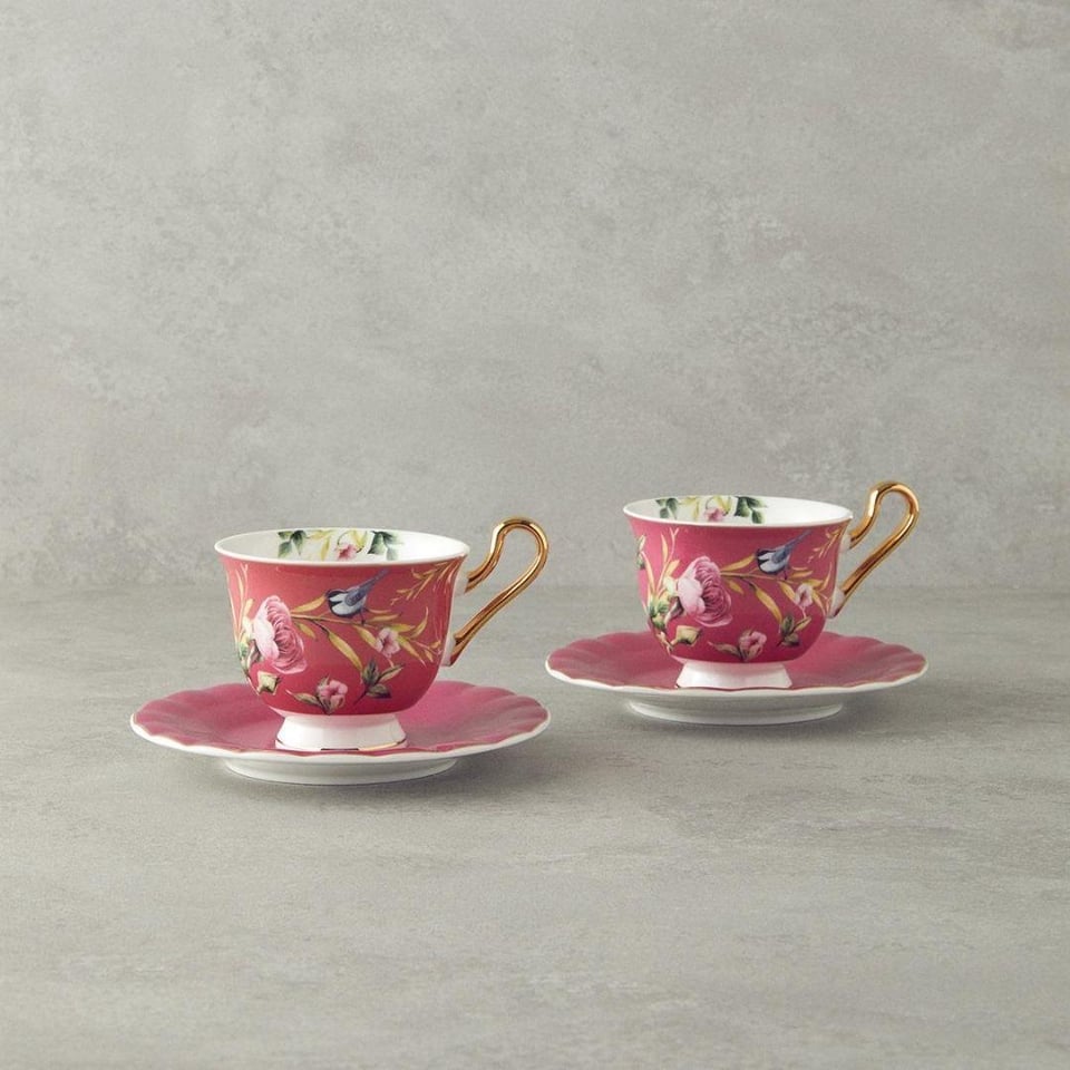 Fincan / Kupa Englısh Home English Home Vanilla Çay Fincanı Takımı 220 ml Mor