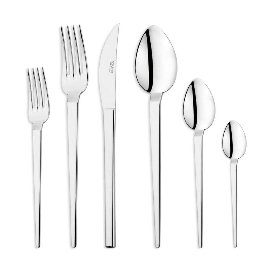 Schafer 1S4032-11001-GUM03 Betta 72 Parça Çatal Kaşık Bıçak Takımı-Gümüş03