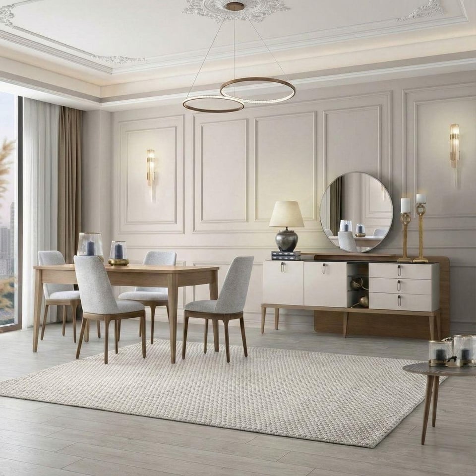 Yemek Odası Takımı Vize Mobilya Galata Ünitesiz Yemek Odası Takımı 6 Sandalyeli