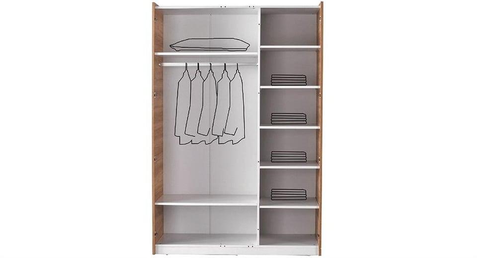 Judo Genç 3 Kapılı Dolap