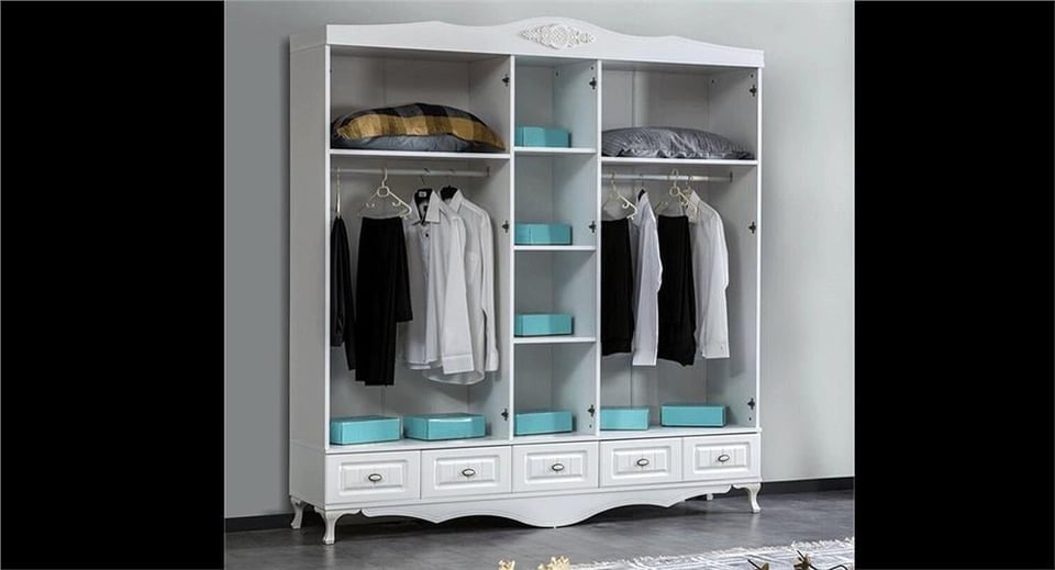 K505 Nehir 5 Kapılı Gardolap