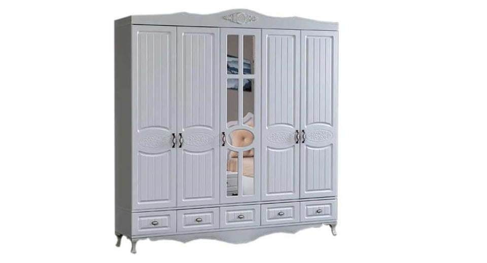 K505 Nehir 5 Kapılı Gardolap