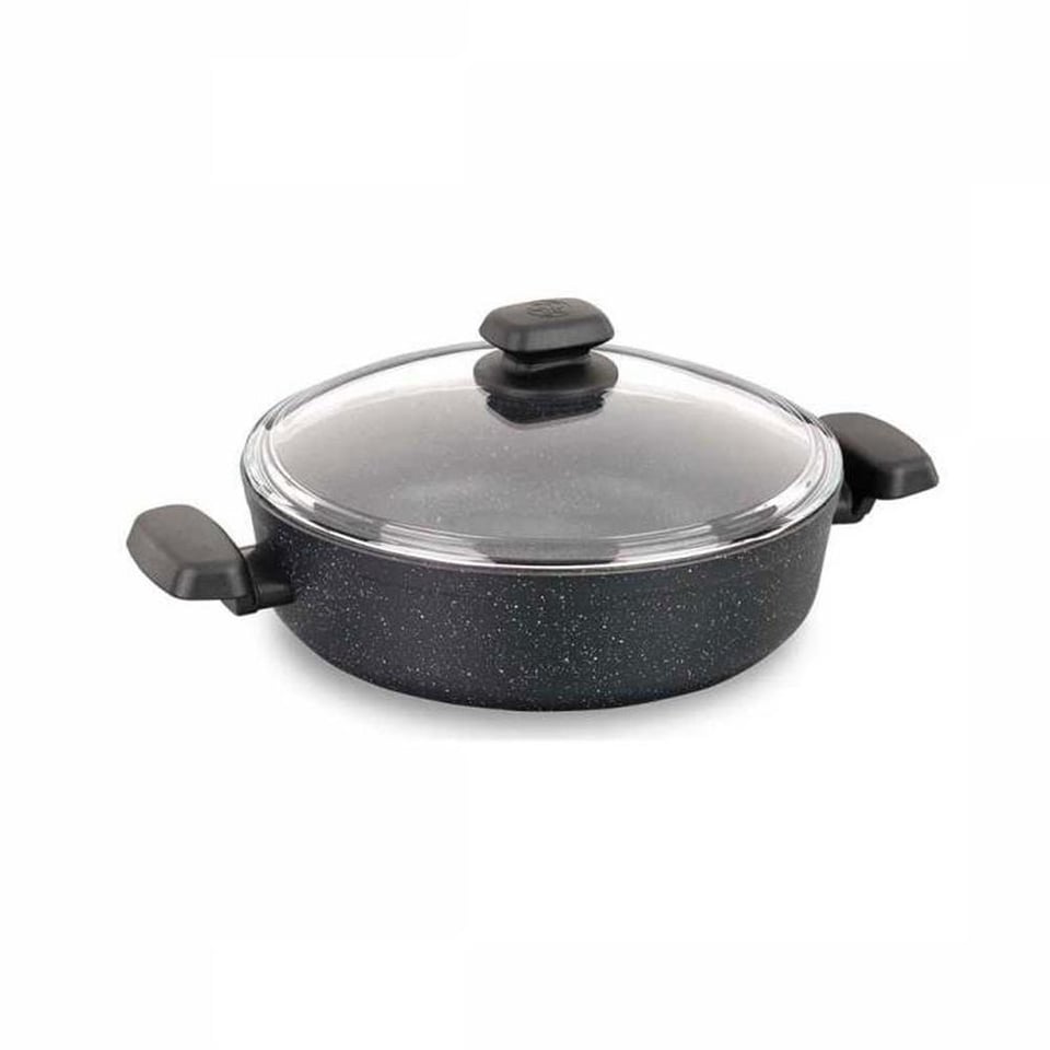 Korkmaz A 1345 Ornella Granit 28 Cm Kısa Tencere