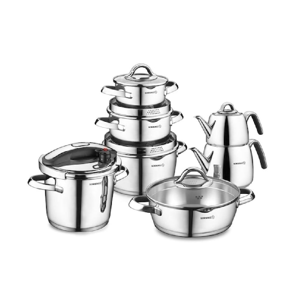 Korkmaz A1767 Vertex 15 Parça Hiper Set Siyah