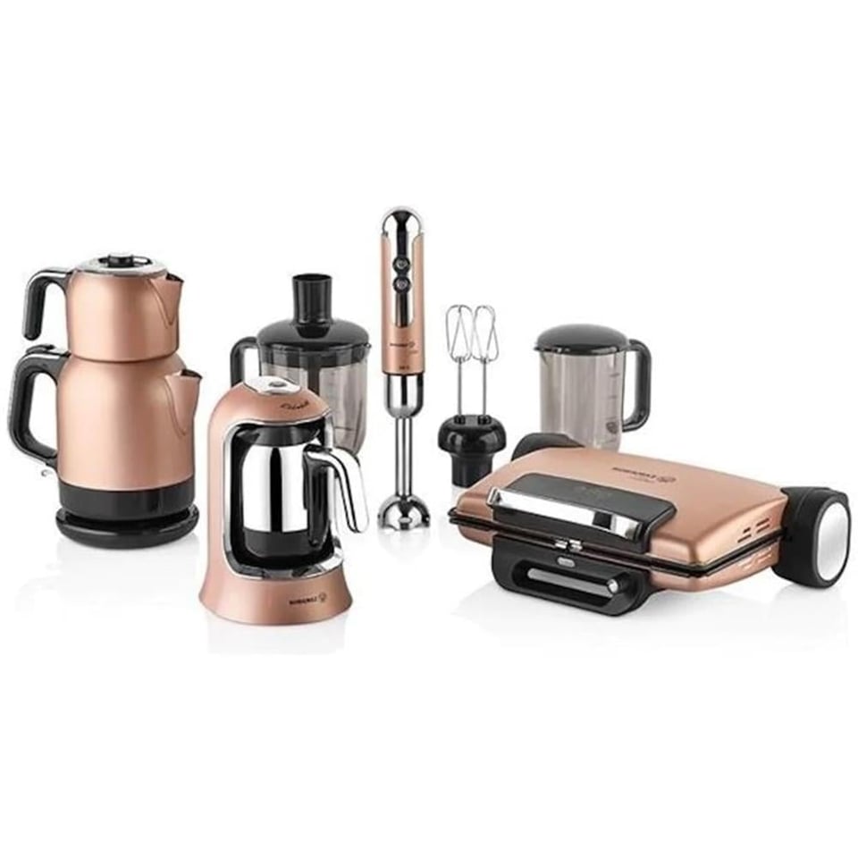 Korkmaz A1817 Rosa Gold 14 Parça Elektro Set