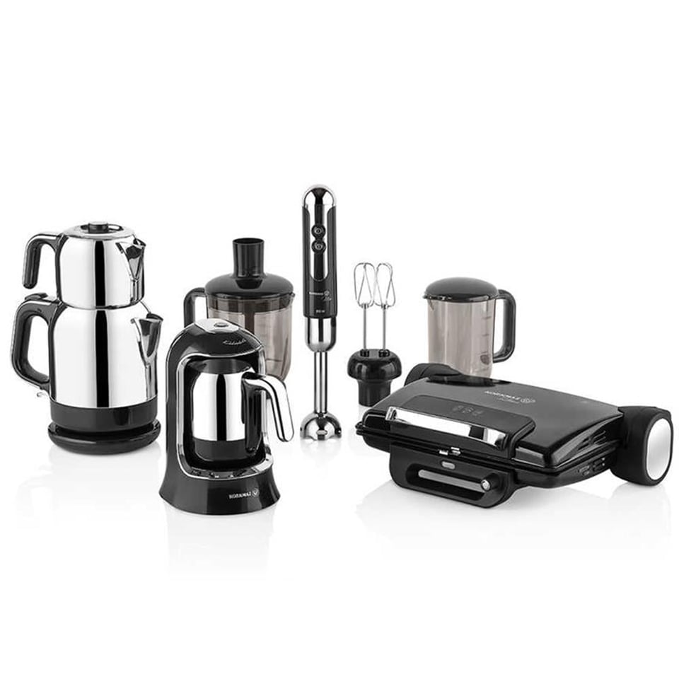 Korkmaz A1818 Nero 14 Parça Elektro Set Siyah