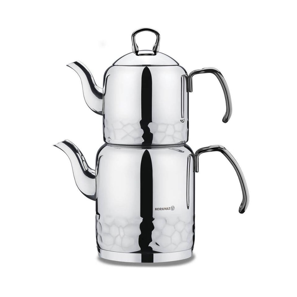 Çaydanlık / Cezve Korkmaz Züccaciye Korkmaz A227-01 Erna Çaydanlık Takımı Inox