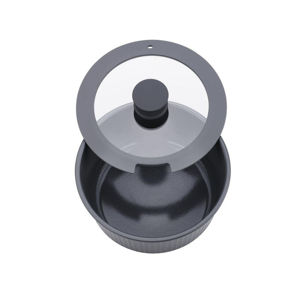 Yanmaz Yapışmaz Tencereler Korkmaz Züccaciye Korkmaz A2792-1 Nova Pratika 8 Parça Gri Tencere Seti İndüksiyon Uyumlu