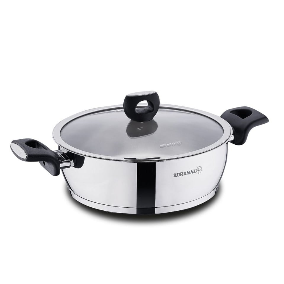 Korkmaz A2994 Nora Kısa Tencere 24x8